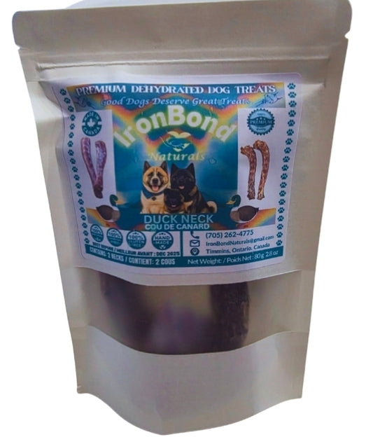 Dehydrated Duck Neck (Reg. & 3" Pieces)