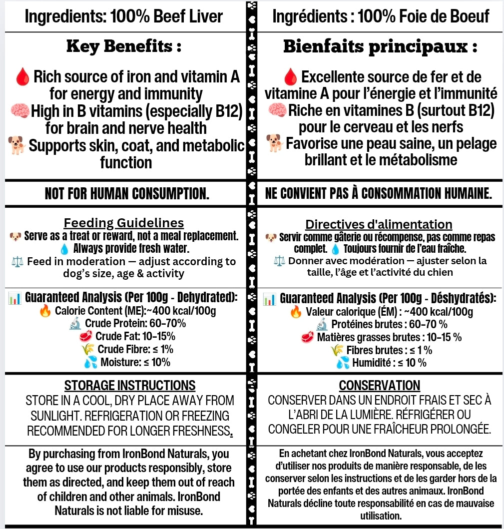 Dehydrated Beef Liver
