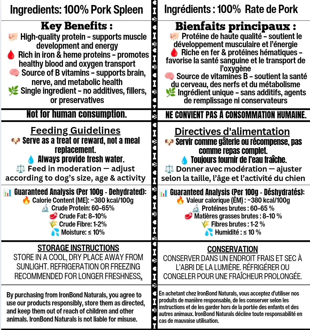 Dehydrated Pork Spleen