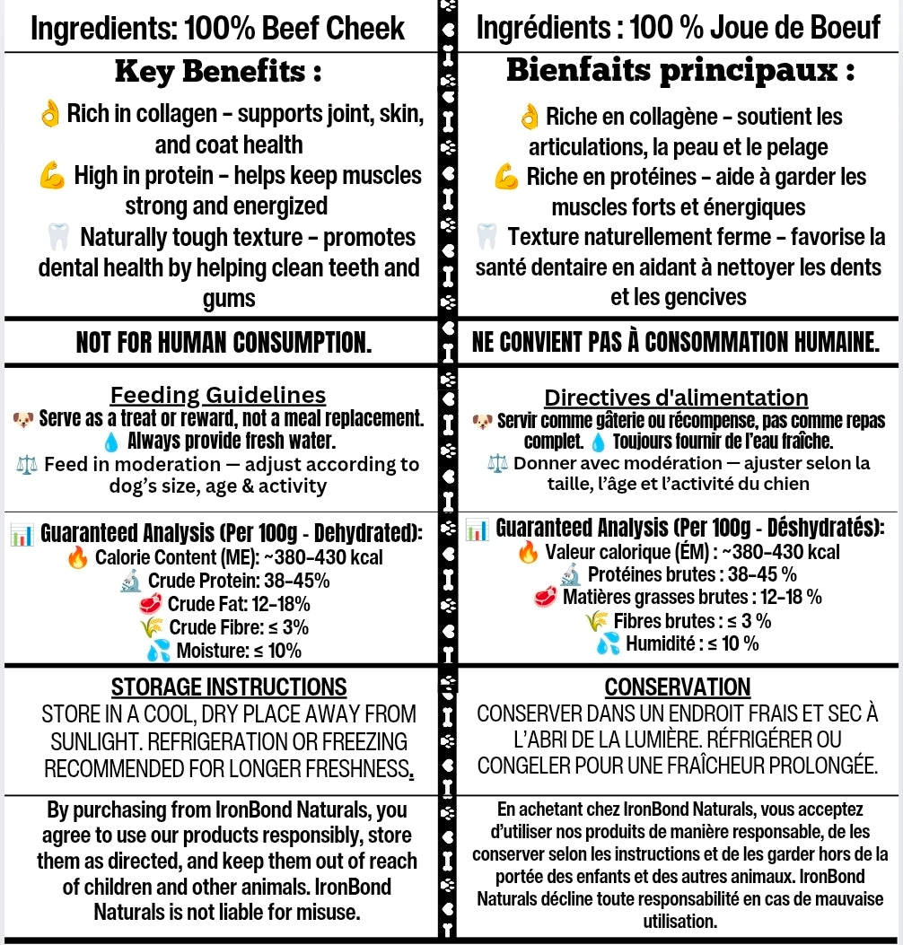 Dehydrated Beef Cheeks