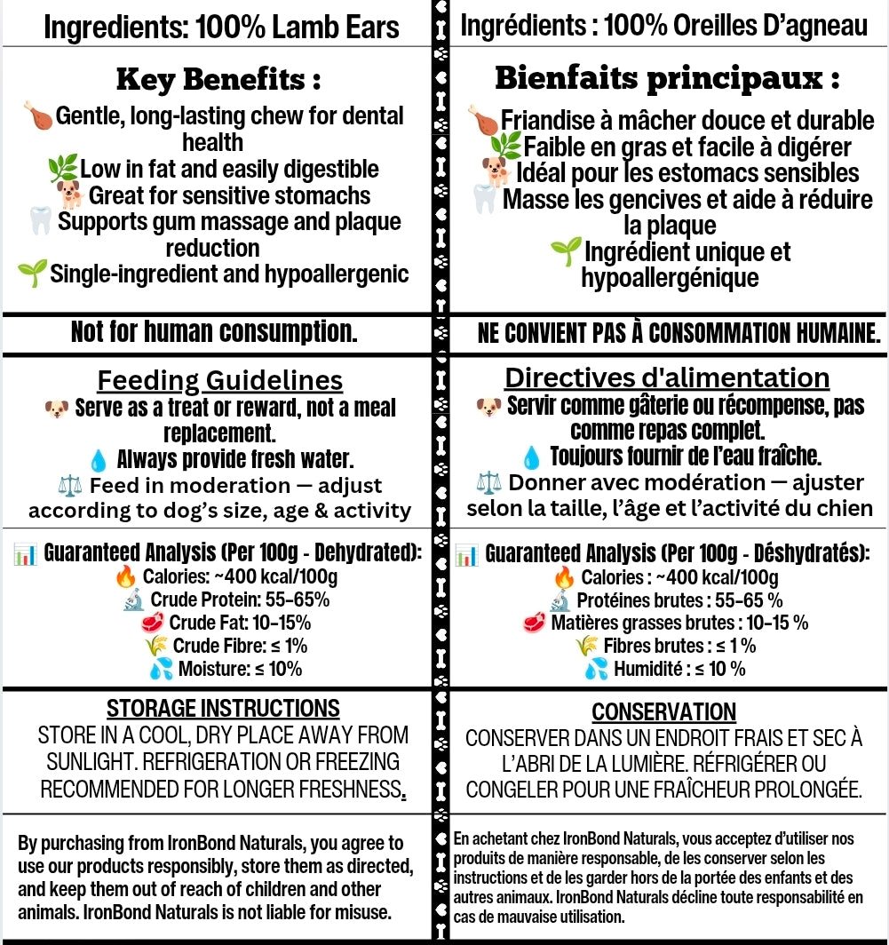 Dehydrated Lamb Ears