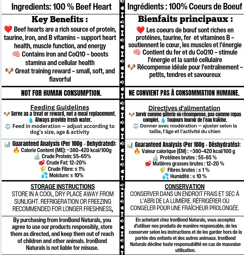 Dehydrated Beef Heart