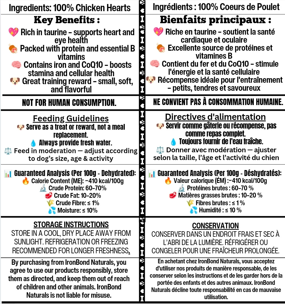 Dehydrated Chicken Hearts