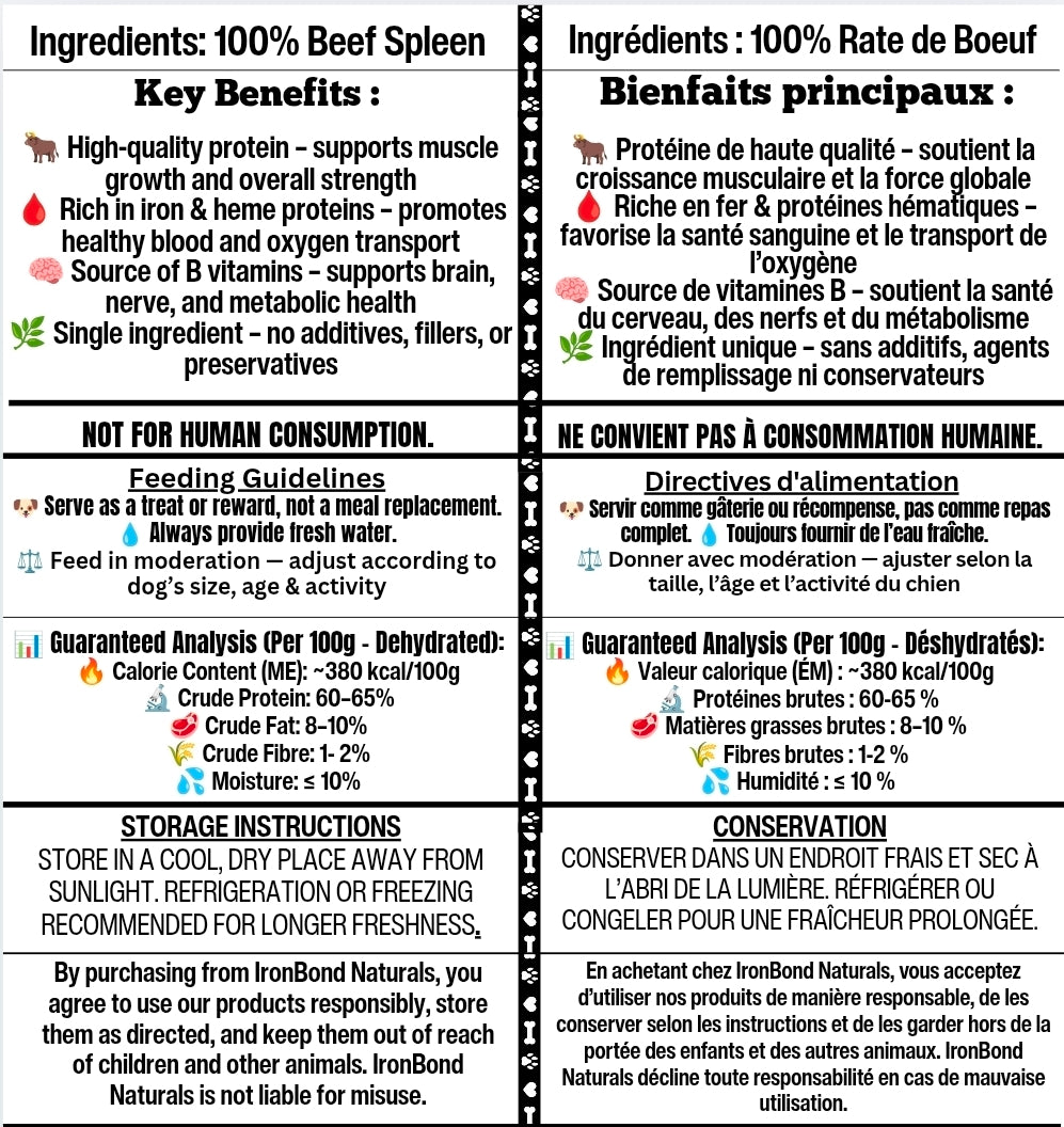 Dehydrated Beef Spleen