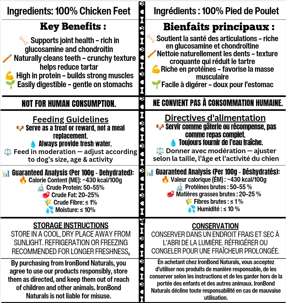 Dehydrated Chicken Feet