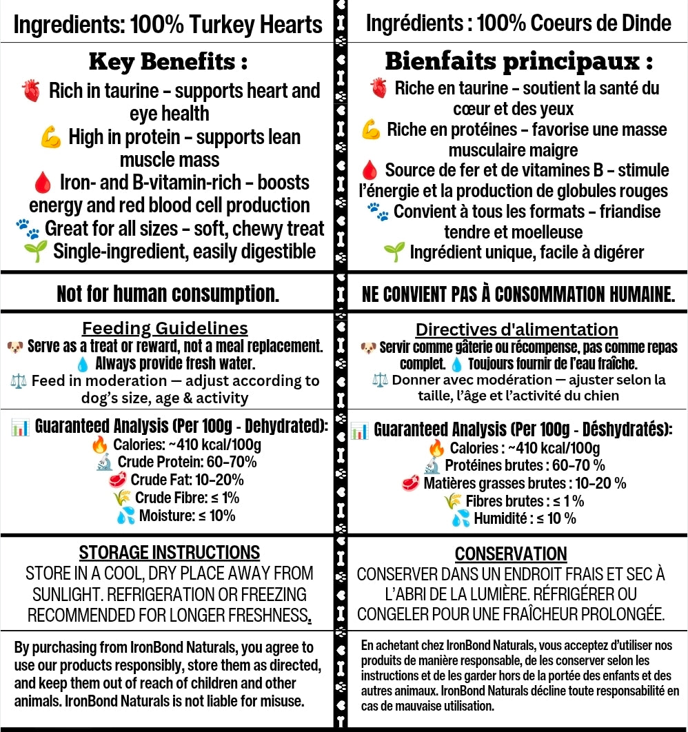 Dehydrated Turkey Hearts