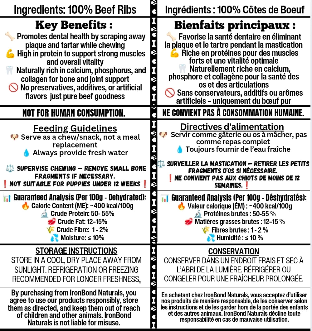 Dehydrated Beef Ribs