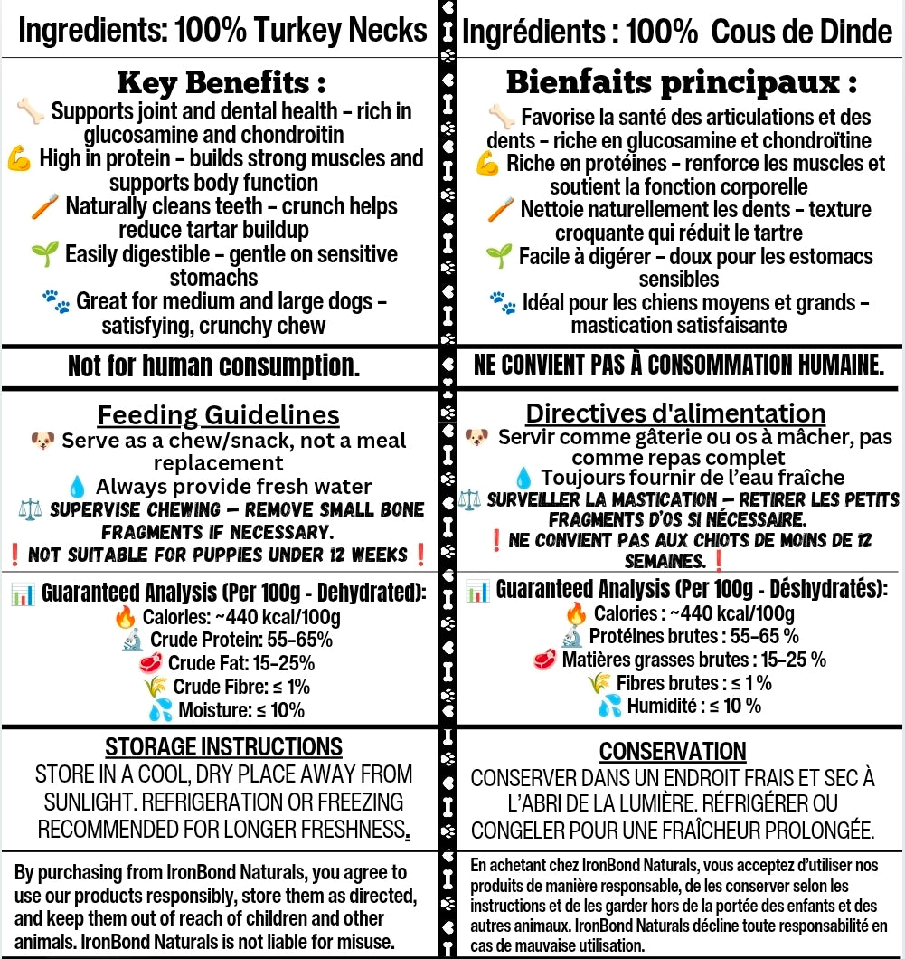 Dehydrated Turkey Neck (Regular & XLarge)