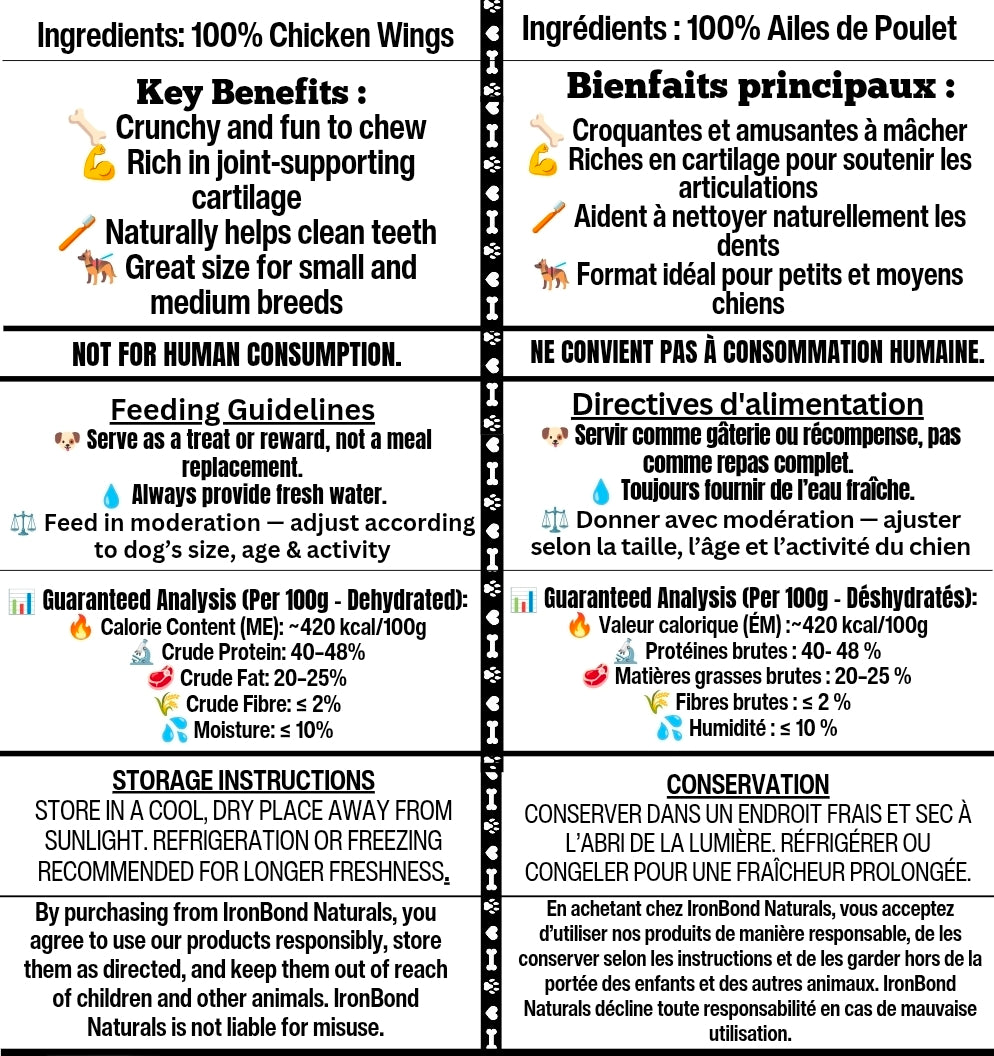 Dehydrated Chicken Wings